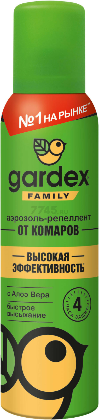 Средство репеллентное от комаров GARDEX Family аэрозоль 150 мл (12653)
